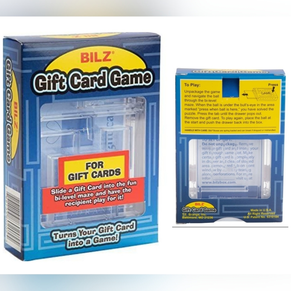 🍎 NEW Bilz Gift Card Game Maze Puzzle Brain Teaser Cash Unique Brain Teaser